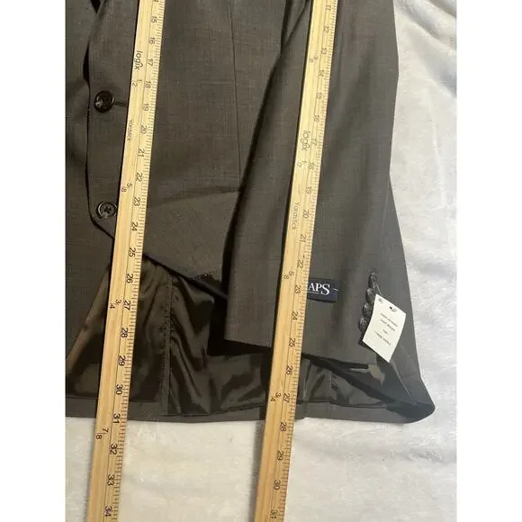 New Chaps Performance 44R Light Brown Nealhead Blazer Jacket Stretch Comfort - Picture 13 of 14